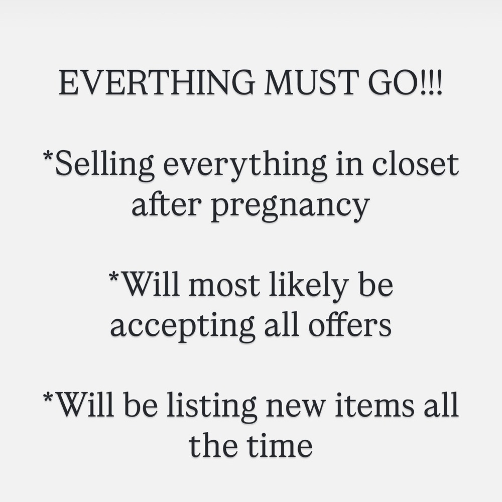 Closet Clear Out Notice